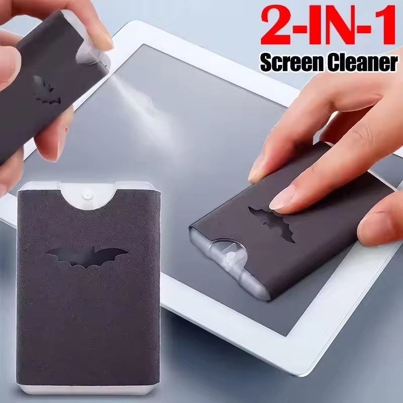 Screen Cleaning Kit - 2in1マイクロファイバースクリーンクリーナースプレーボトルセットモバイル（液体なし）携帯電話iPadコンピュータクロスワイプiPhoneクリーニンググラスワイプ