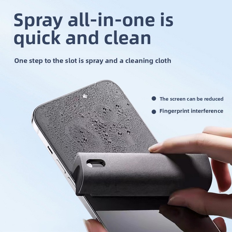 Screen Cleaning Kit - 2 in 1 スプレークリーナーワイプ 電話スクリーンタブレット車タッチスクリーンクリーニングキット マイクロファイバークロス付き