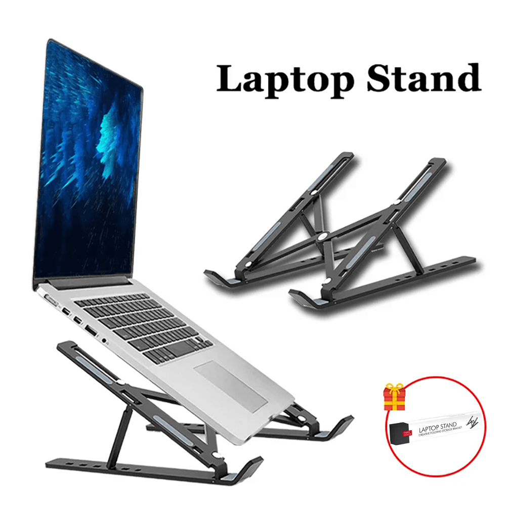 Mac Laptop Accessories - ラップトップスタンドポータブル折りたたみ式ノートブックブラケット調整可能なコンピュータモニターホルダー Macbook Air iPad タブレット用ベースアクセサリー