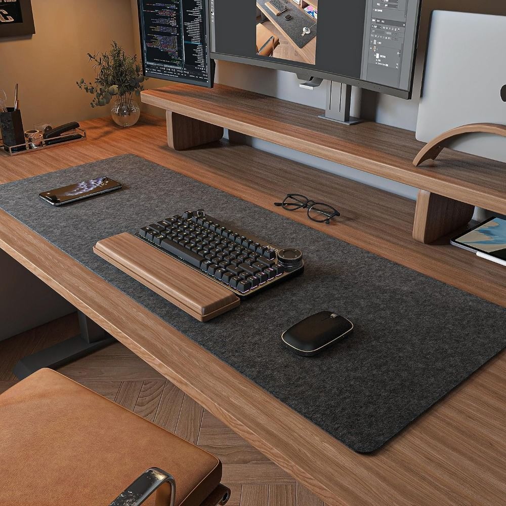 Laptop Accessories Writing Pad - ソフトウールフェルトマウスパッド,大型ライティングマット,ラップトップテーブル,キーボード,マウス,ゲームアクセサリー