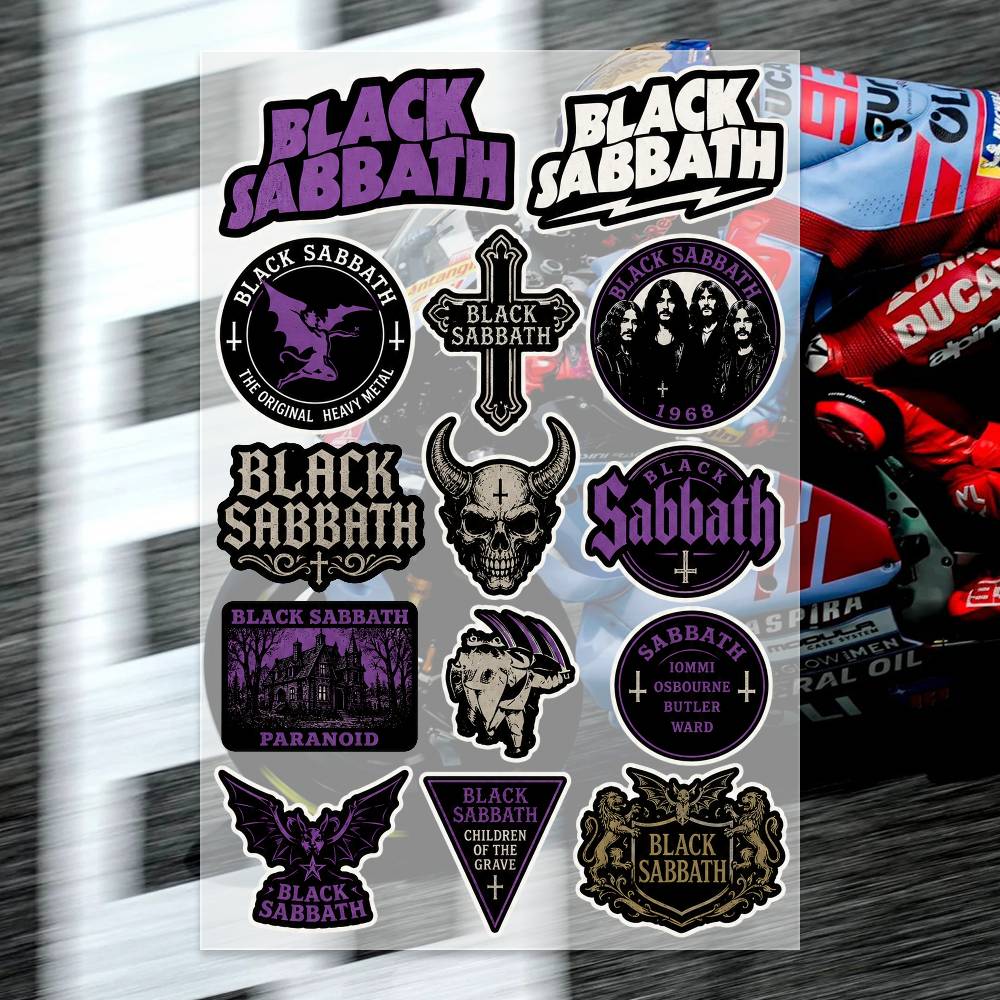 Laptop Accessories Wallpaper - B-LACK S-ABBATH ステッカー モトステッカー 自動車ボディバンパー ウィンドウ