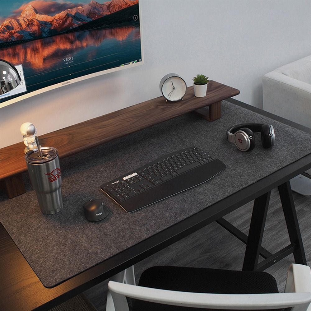 Laptop Accessories Writing Pad - ゲーミングアクセサリー ウールフェルトマウスパッド 滑り止め 大型 ラップトップテーブルマット 90x40cm