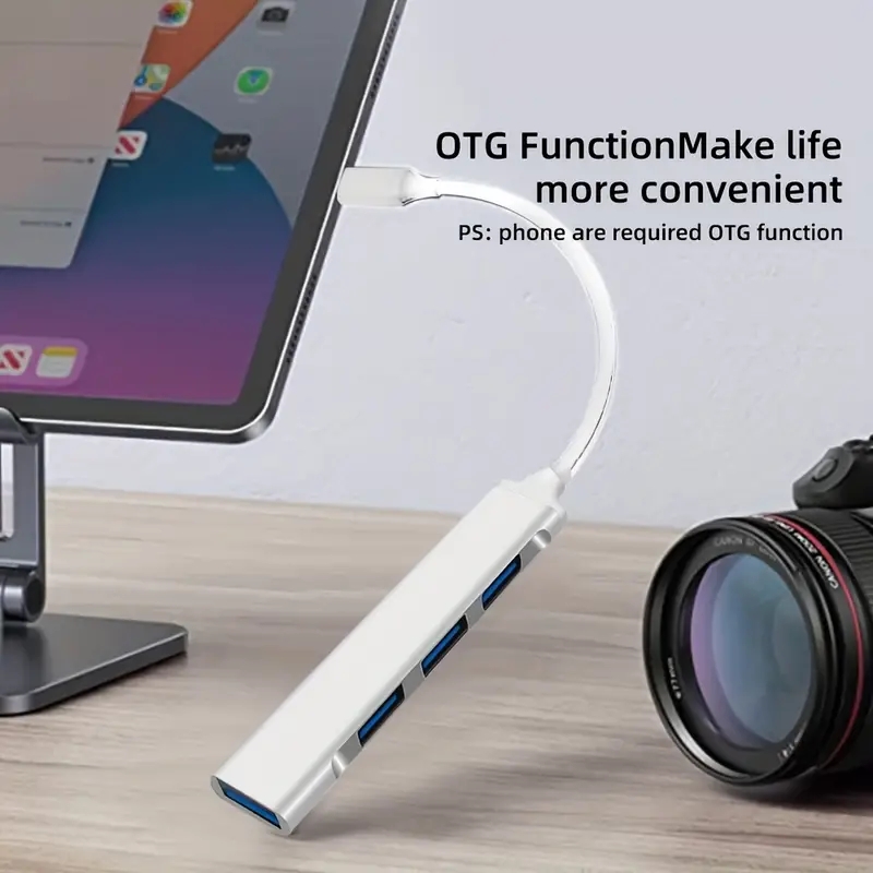 4ポートマルチスプリッターType CハブUSBアダプターO - Mac Laptop Accessories のレビューと価格