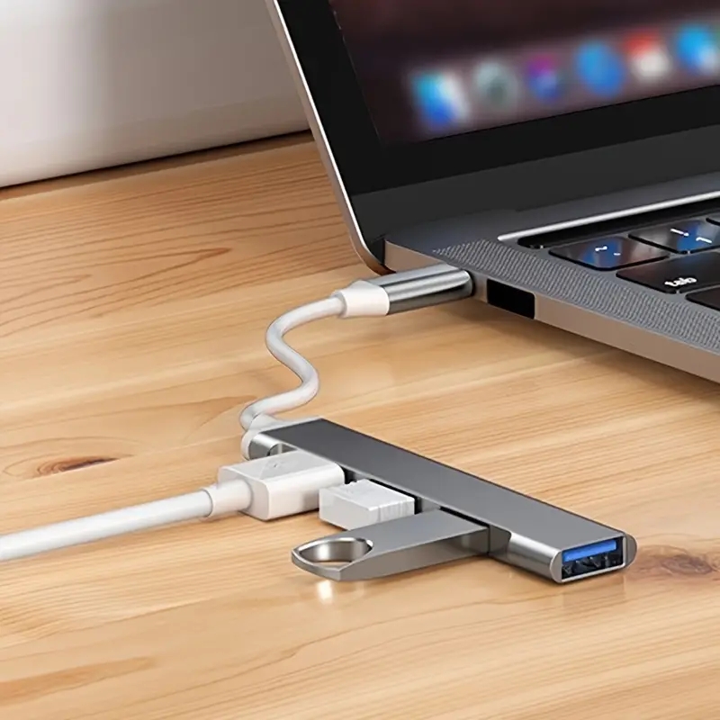 4ポートマルチスプリッターType CハブUSBアダプターO - Mac Laptop Accessories のレビューと価格