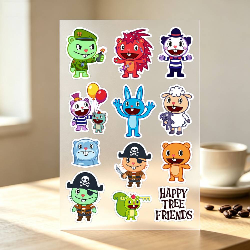 ハッピー T-ree F-rien-ds ステッカー自動車ボ - Laptop Accessories Wallpaper のレビューと価格