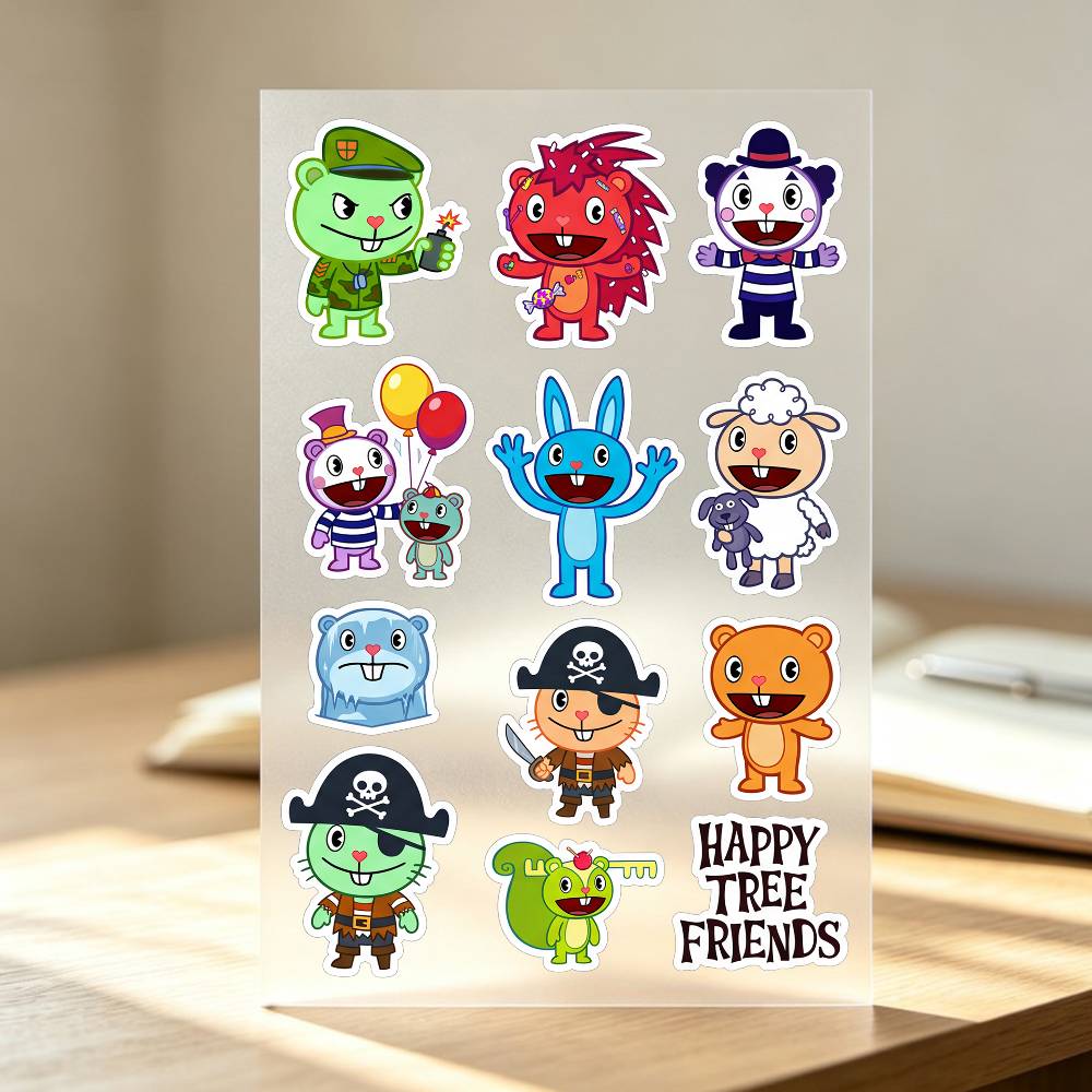 ハッピー T-ree F-rien-ds ステッカー自動車ボ - Laptop Accessories Wallpaper のレビューと価格