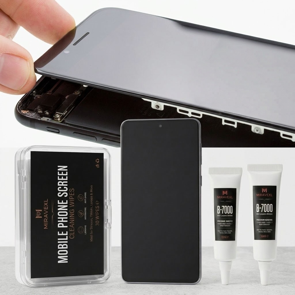 携帯電話画面分解修理キット 15ml 25ml B-7000 - Screen Cleaning Kit のレビューと価格