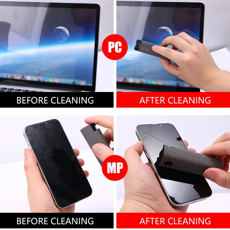 1/2/3/4個入り スマホ画面クリーナー スプレーボトル＆ - Screen Cleaning Kit のレビューと価格