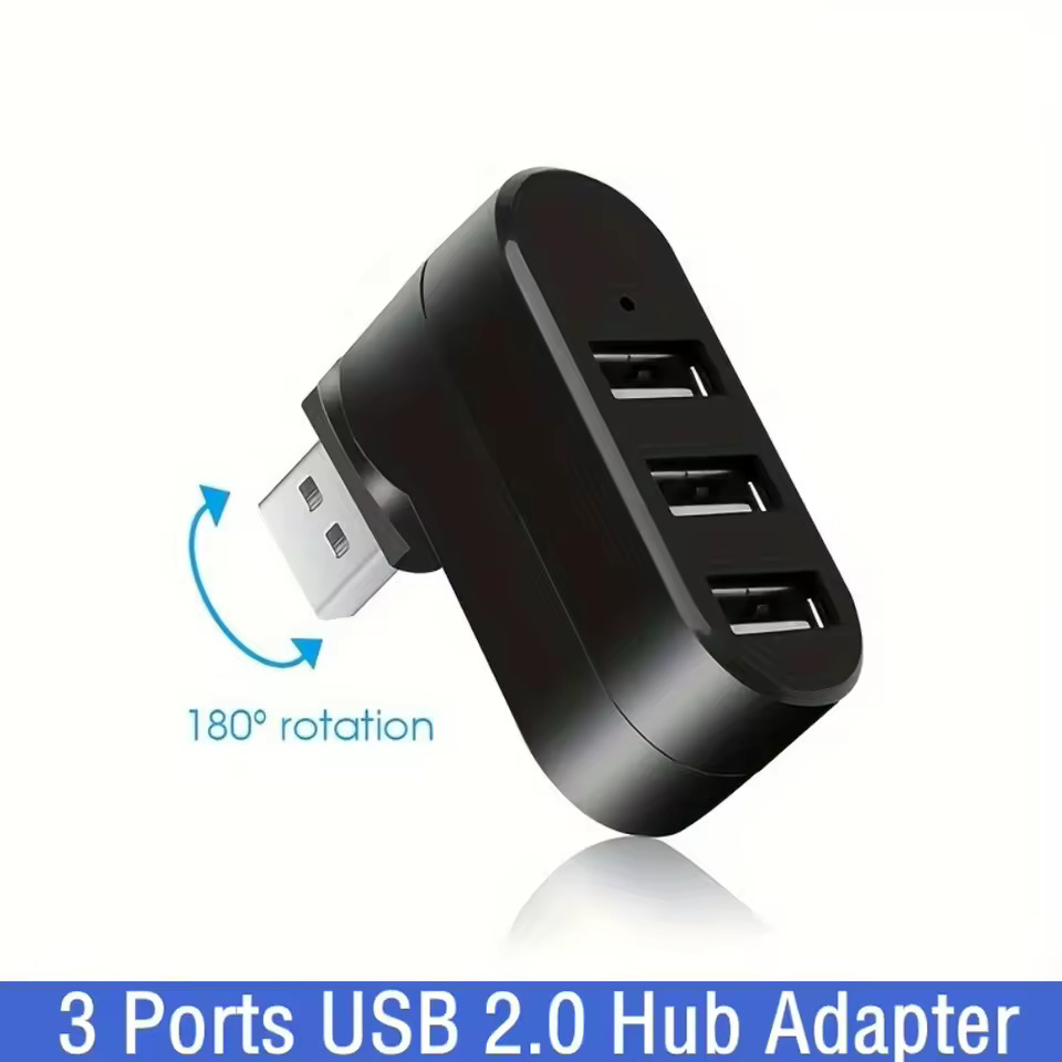 USB 2.0 ハブ 3 ポート 180 °   回転可能な - Mac Laptop Accessories のレビューと価格