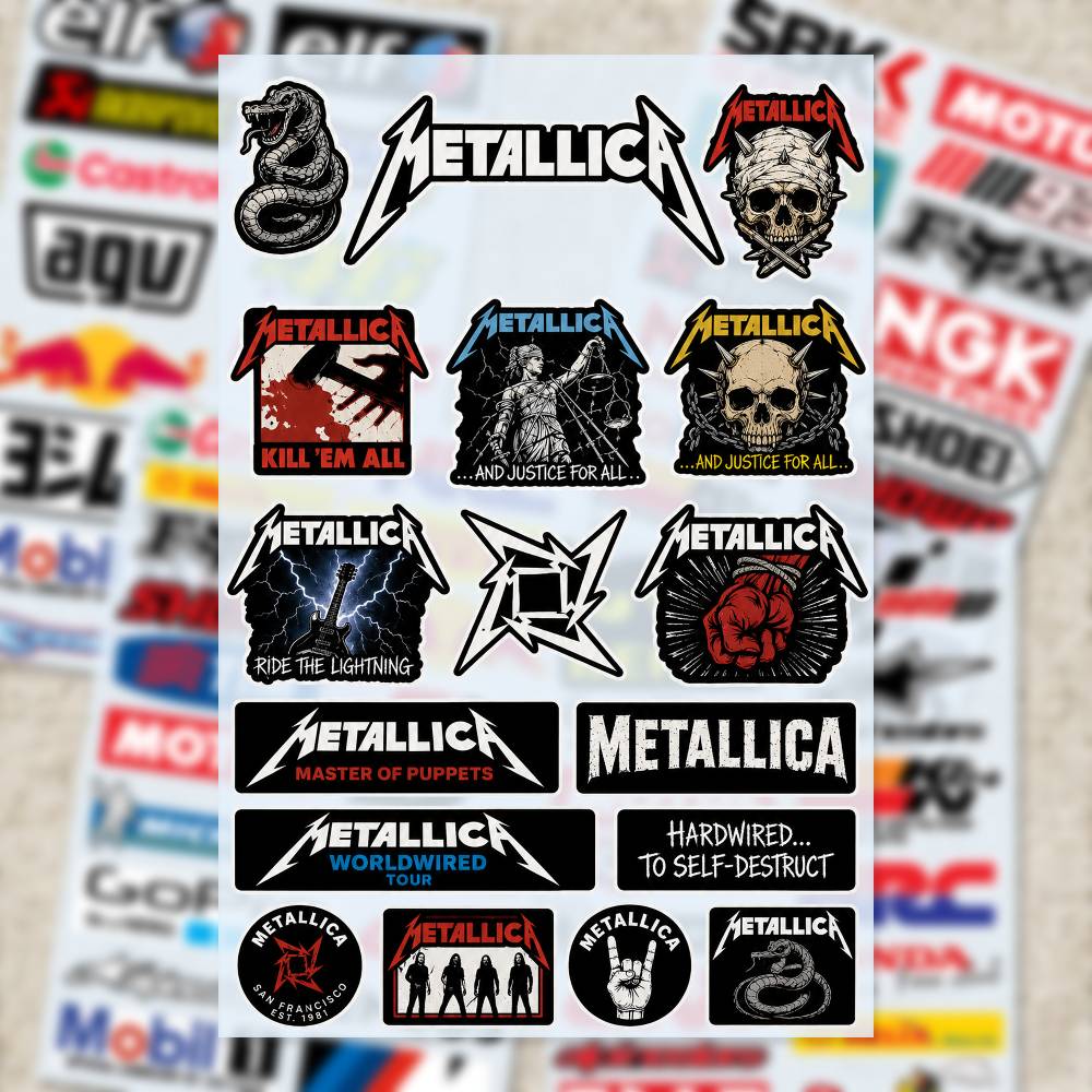 M-Metallica ステッカー モトステッカー 自動車ボ - Laptop Accessories Wallpaper のレビューと価格