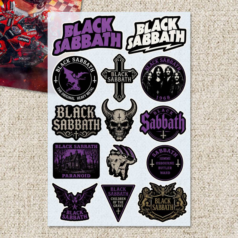 B-LACK S-ABBATH ステッカー モトステッカー  - Laptop Accessories Wallpaper のレビューと価格