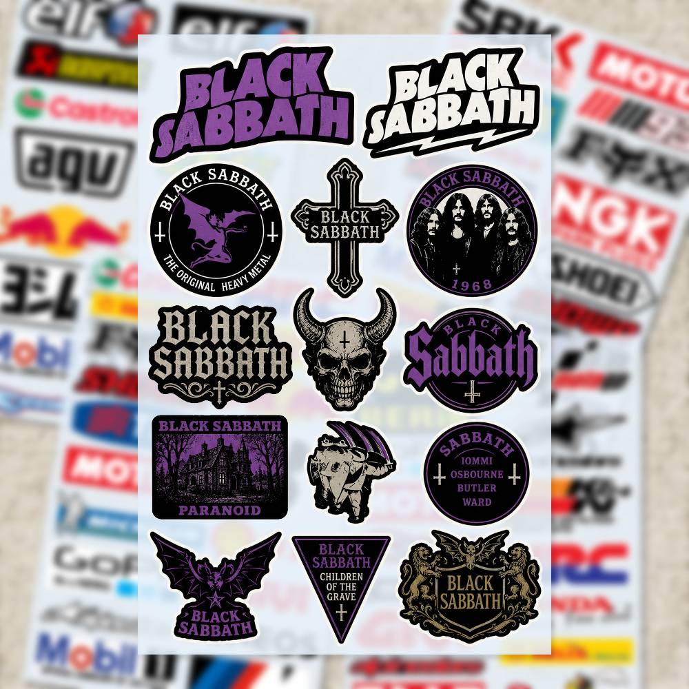 B-LACK S-ABBATH ステッカー モトステッカー  - Laptop Accessories Wallpaper のレビューと価格