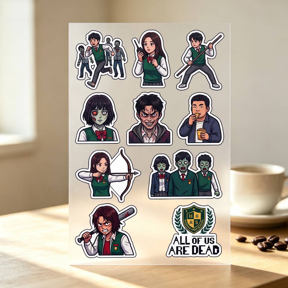 1pc All Of Us Are D-Dead ステッカー - Laptop Accessories Wallpaper のレビューと価格