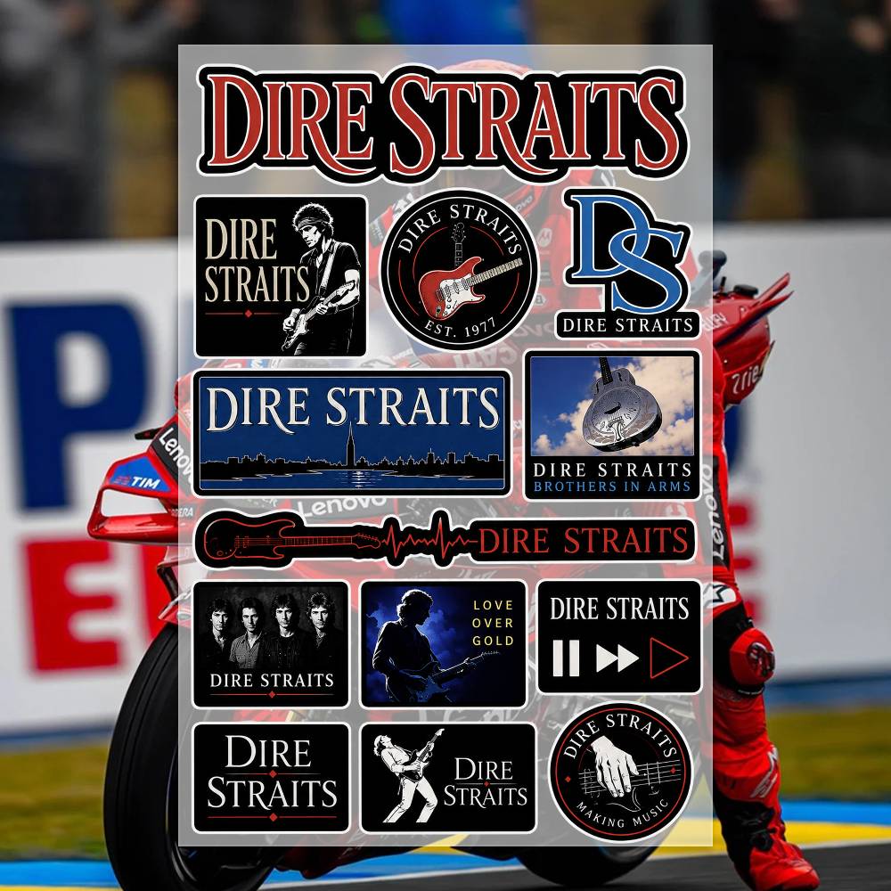 D-Dire Straits ステッカー モトステッカー 自 - Laptop Accessories Wallpaper のレビューと価格
