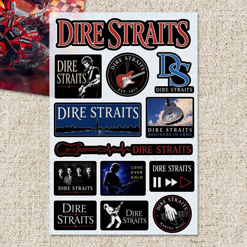D-Dire Straits ステッカー モトステッカー 自 - Laptop Accessories Wallpaper のレビューと価格