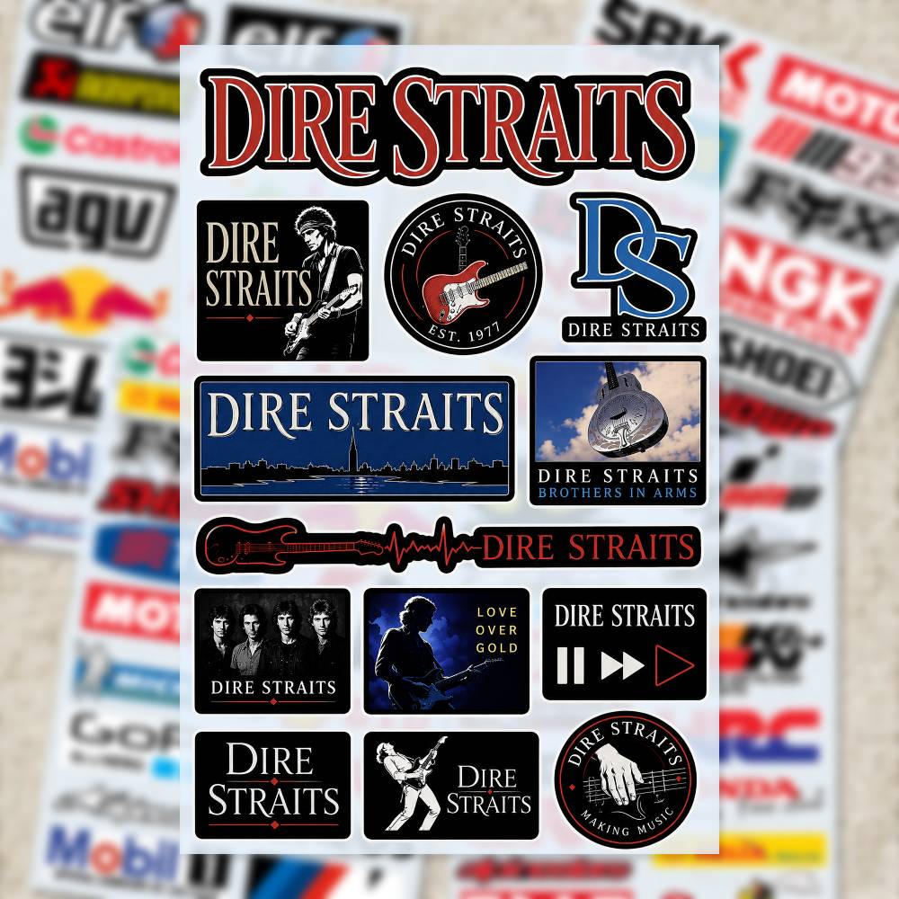 D-Dire Straits ステッカー モトステッカー 自 - Laptop Accessories Wallpaper のレビューと価格