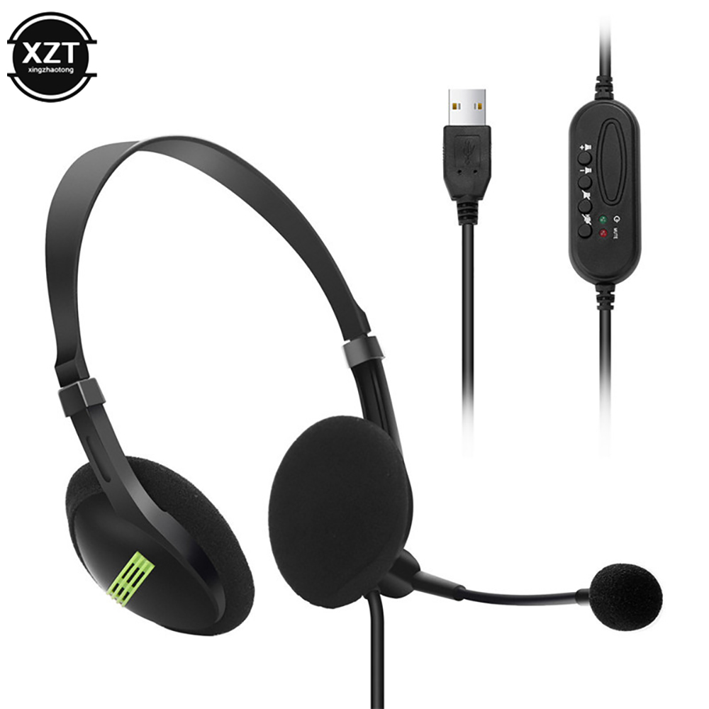 ノイズキャンセル有線ヘッドセット,マイク付きユニバーサルイヤ - Laptop Accessories Headphones のレビューと価格