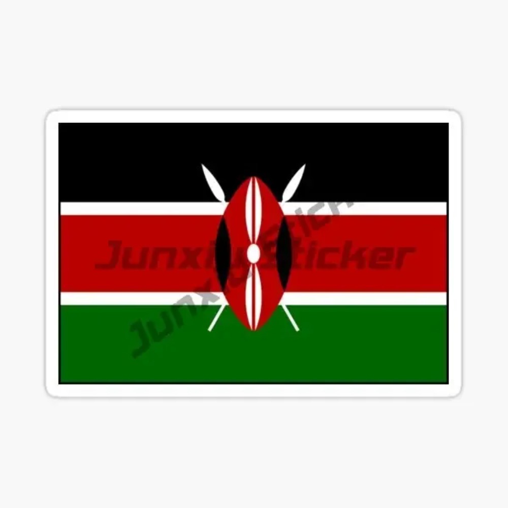 ケニア国旗地図エンブレムクリエイティブステッカーラップトップ - Laptop Accessories Kenya のレビューと価格